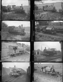 Approximately 21, medium format negatives. Includes Industrial locomotives at Eastwell, Watham,
