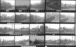 Approximately 100, 35mm negatives. Includes Crewe taken in 1947. Negative numbers 48638-48668,