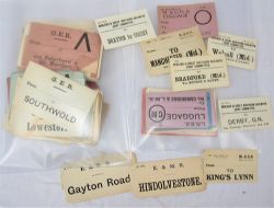 A large collection of over 500 GER, M&GN and LNER LUGGAGE labels. Approximately 400 GER examples