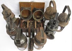 LAMP SPARES. A box containing a quantity of lamp spares to include lamp cases, tops plus