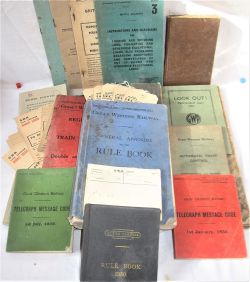 A Lot containing a large number of railway operational booklets kept by the late Evesham signal
