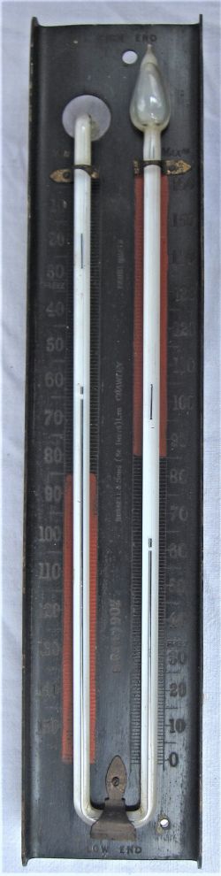 BR(E) Thermometer made by Russell and Sons No 902 in good original condition. Possibly used for