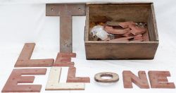 A collection of 26 x cast iron letters mainly used for GWR and LNER running in boards.