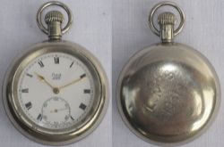 LMS Guards Pocket Watch made by LIMIT No 2 engraved LMS 10319 on rear. Works intermittently but