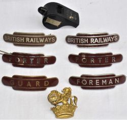 A collection of 6 x BR Western Region totem cap badges in excellent condition to include FOREMAN.