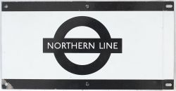 London Transport enamel frieze Sign. NORTHERN LINE.