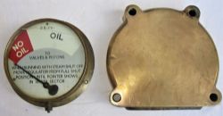 King Locomotive lubrication indicator GAUGE showing NO OIL/OIL. Marked on rear 6023 together with an