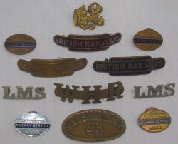 A lot containing various Railway cap and service badges. 3 x TOTEM cap badges in ex service