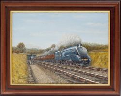 Original Painting. MALLARD 4468 by STEPHEN BANBRIDGE 1993.