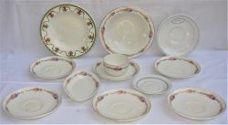 A collection of railway china mainly to include BTHS floral pattern saucers, side dish, breakfast