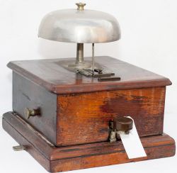 Midland Railway BLOCK BELL. Fitted with mushroom bell in good original condition.