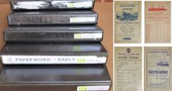 A large collection of paperwork consisting of 10 x folders which contain BR 1970s and 80s