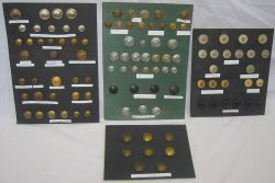 A magnificent collection of 104 Railway service buttons each separately mounted onto card consisting