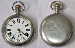 GWR Pre grouping Guards pocket watch. Engraved on the rear GWR 3740 in shaded unworn lettering in