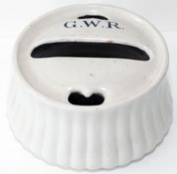 GWR China PASTE POT marked on top GWR. Excellent condition.