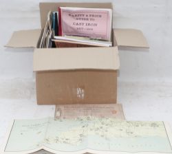 A box containing various GWR paperwork, books, a map and old RCJ collectors guides