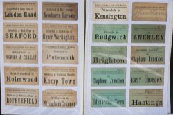 Approximately 200 LUGGAGE LABELS to include LSWR, LBSCR, GWR and many others.