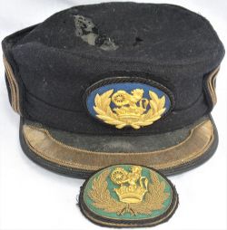 British Railways gold braided STATION MASTERS Cap complete with brown