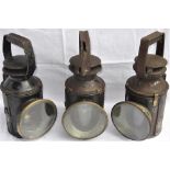 3 x BR Standard Hand lamps. All complete but in well used condition. Recovered from Wadebridge P/W