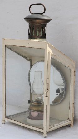 LMS Station lamp complete with interior and reflector. Repainted in excellent condition.