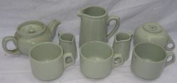 A collection of 1970s railway china all marked with double BR arrow underneath. Total 8 items.