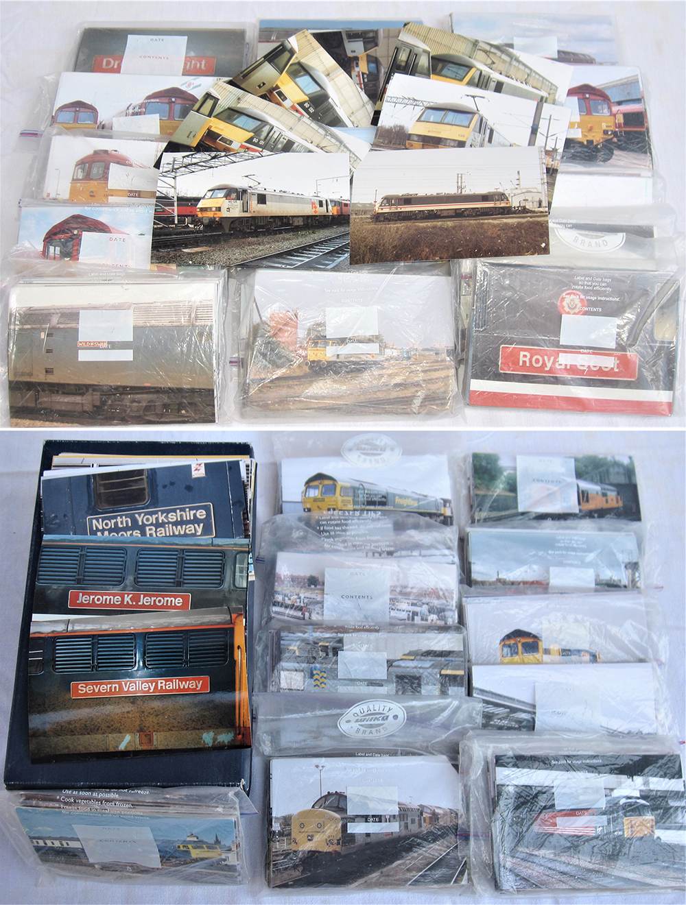 A collection of several hundred photos of modern traction with Locomotive nameplates in situ. Copy