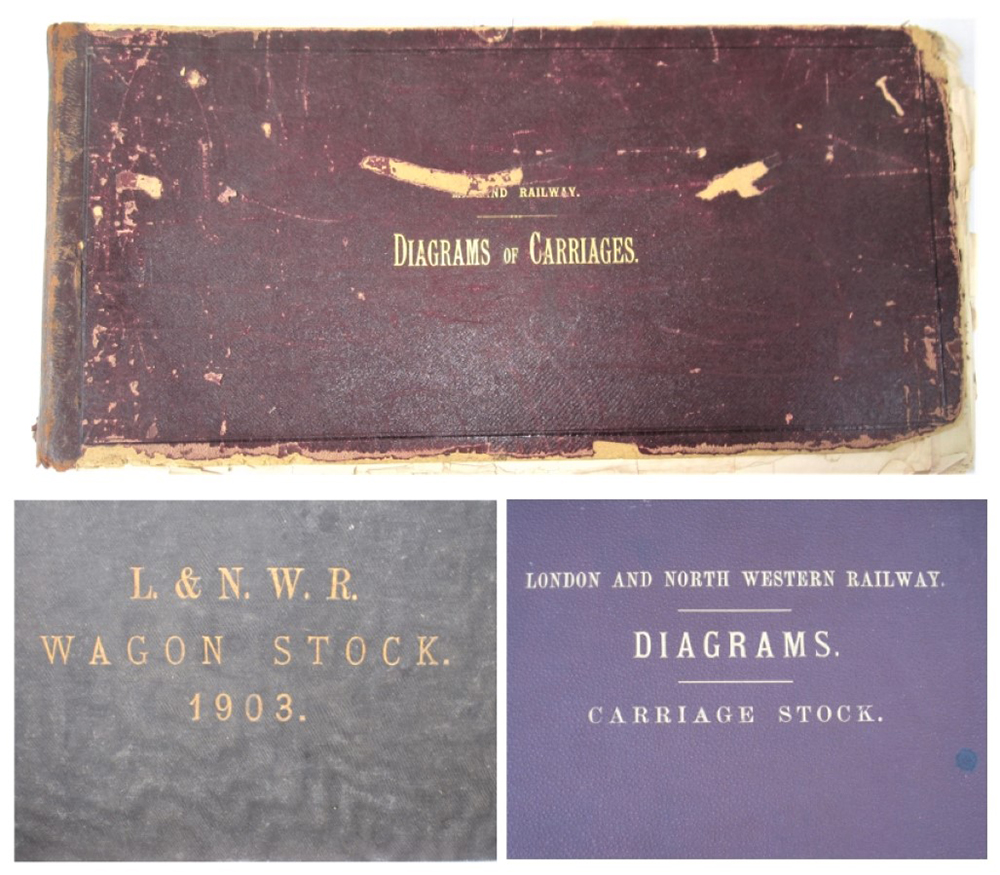 A Lot containing 2 LNWR official reference binders. L&NWR WAGON STOCK 1903 and LONDON AND NORTH