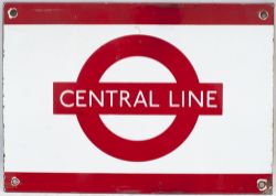 London Transport enamel frieze Sign. CENTRAL LINE.