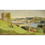 Carriage print BIDEFORD by Hesketh Hubbard from the Southern Railway Series. In very good condition,