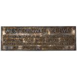 West Cornwall Railway fully titled cast iron SHUT THIS GATE notice. Measures 29in x 10.5in and is in