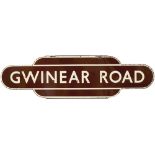 Totem BR(W) HF GWINEAR ROAD from the former Great Western Railway station between Camborne and