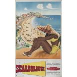 Poster BR(NE) SCARBOROUGH, 1954 artist unknown. Double Royal 25in x 40in. In very good condition