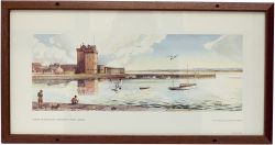 Carriage Print CASTLE OF BROUGHTY, BROUGHTY FERRY by Edward Lawson from the Scottish Region series