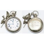 GWR post grouping Pocket Watch with Swiss Record 15 Jewel movement, top wound and set. Dial is