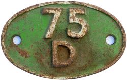 Shedplate 75D Horsham 1950-1959 then Stewarts Lane 1962-1973. Face restored a long time ago. BR(S)