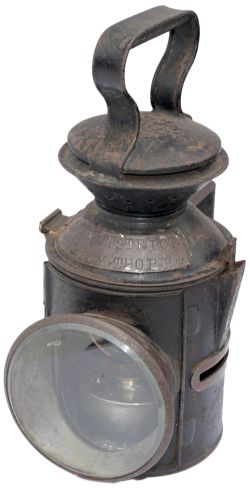 GER 3 Aspect sliding knob handlamp stamped in the reducing cone No7 DISTRICT NORWICH THORPE GER.