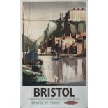 Poster BR(W) BRISTOL by Claude Buckle. Double Royal 25in x 40in. In very good condition with minor