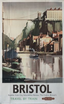 Poster BR(W) BRISTOL by Claude Buckle. Double Royal 25in x 40in. In very good condition with minor