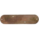 GNR cast iron doorplate STICK NO BILLS. With G.N.R.S. cast into the face and in lightly cleaned