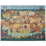 Poster BR(E) CAMBRIDGE by Kerry Lee 1968. Quad Royal 50in x 40in. In good condition with minor folds