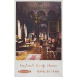 Poster BR(NE) ENGLAND'S STATELY HOMES CASTLE HOWARD YORKSHIRE, 1957. Double Royal 25in x 40in. In