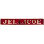 Nameplate JELLICOE ex 0-4-0 ST W7 built by Peckett as works number 1979 in 1939. Spent all of its