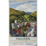 Poster BR(W) MALVERN FOR MAGNIFICENT SCENERY AND MODERN ENTERTAINMENTS by Edward Hoyle. Double Royal