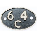 Shedplate 64C Dairy Road 1950-1965. Lightly cleaned with casting details to rear.