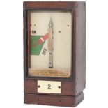 GWR mahogany cased signal box Home Signal Indicator plated 2 and still retaining its original