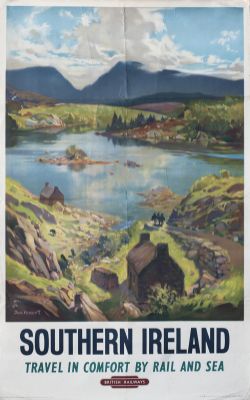 Poster BR(W) SOUTHERN IRELAND by Jack Merriott. Double Royal 25in x 40in. In good condition with