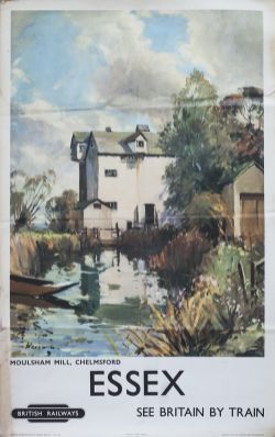 Poster BR(E) ESSEX MOULSHAM MILL, CHELMSFORD by Wesson. Double Royal 25in x 40in. In good