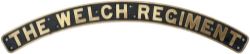 Nameplate THE WELCH REGIMENT ex LMS Royal Scot 4-6-0 built by The North British Locomotive Company