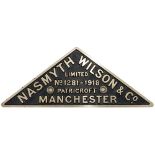 Worksplate NASMYTH WILSON & CO LIMITED PATRICROFT MANCHESTER No 1281 1918 ex Robinson ROD GWR