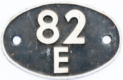 Shedplate 82E Yeovil Pen Mill 1950-1958 and Bristol Barrow Road 1958-1965. Face restored with